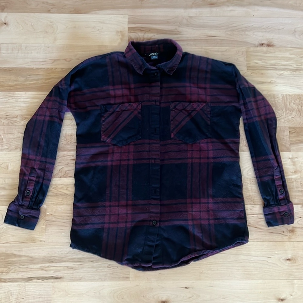 Maroon and Black Flannel
